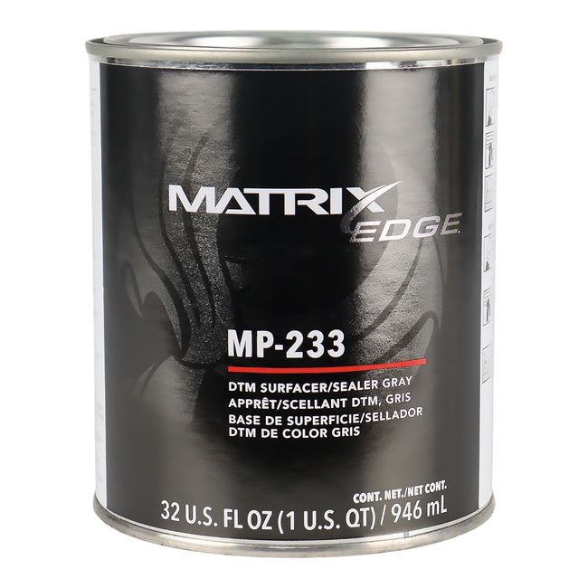 MATRIX EDGE MP-233 Direct To Metal Surfacer/Sealer Grey 946ml Automotive Primer