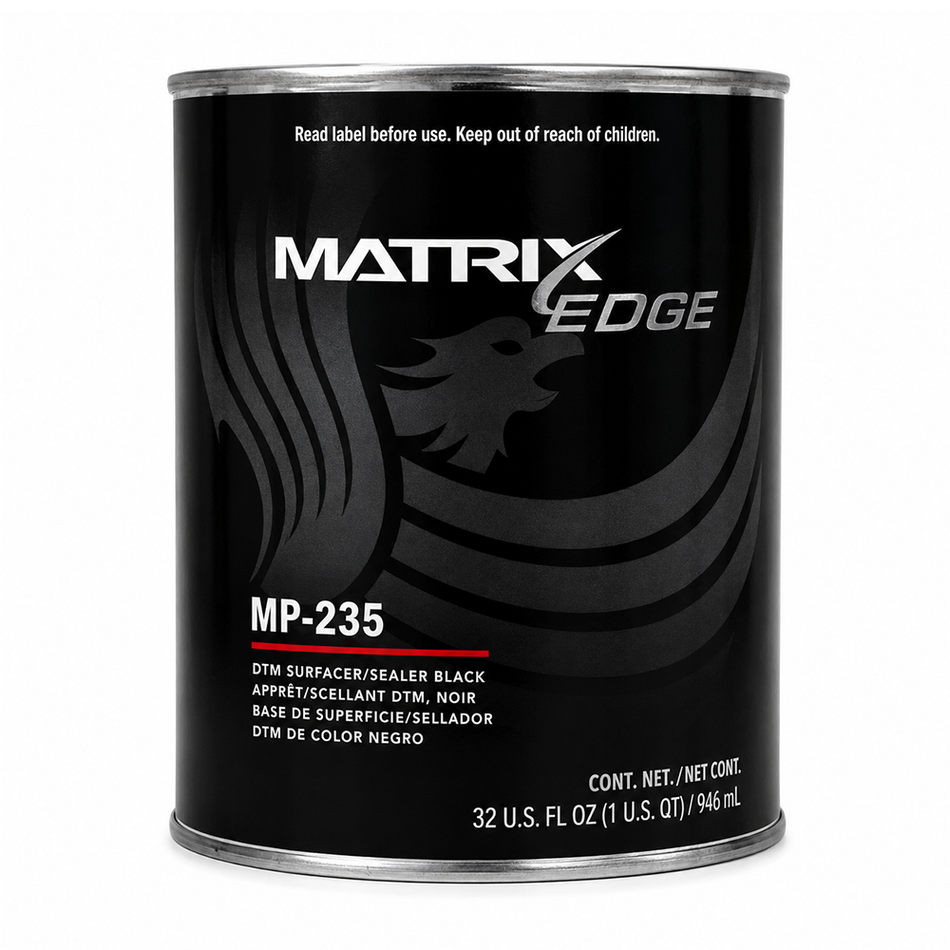 MATRIX EDGE DTM Surfacer/Sealer Black MP-235 946ml