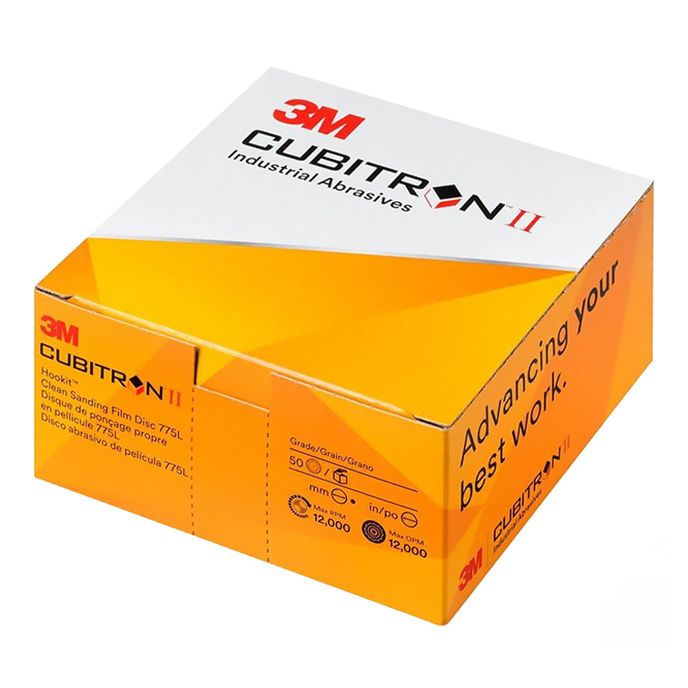 3M Cubitron II 86824 Hookit Clean Sanding Film Disc 775L P80+ 150mm x 50 Pack