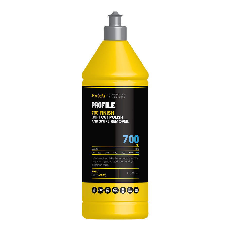 FARECLA Profile 700 Finish Light Cutting Compound Polish and Swirl Remover 1L