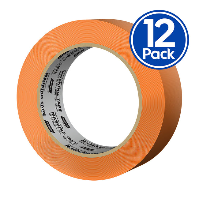 NORTON High Temp 110°C Orange Automotive Masking Tape 18mm Waterproof Pack Box