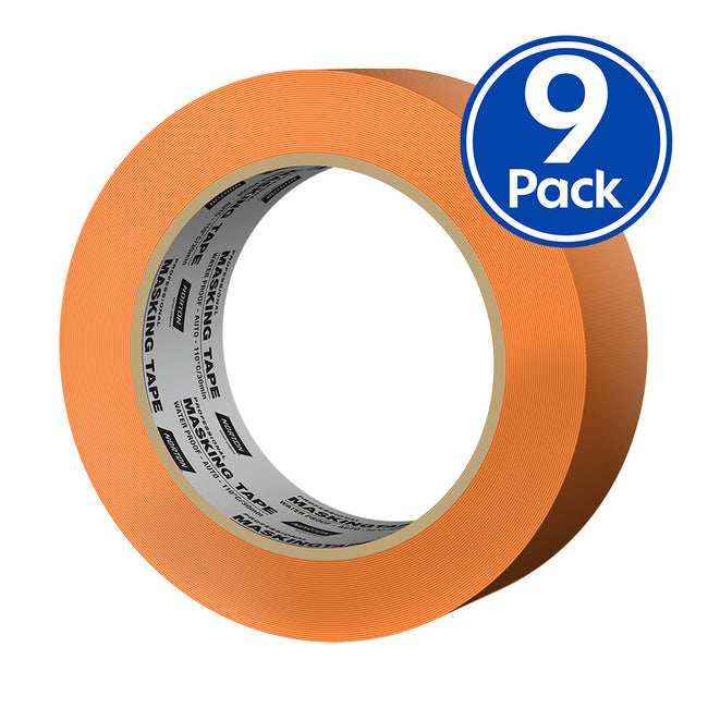NORTON High Temp 110°C Orange Automotive Masking Tape 24mm Waterproof Pack Box