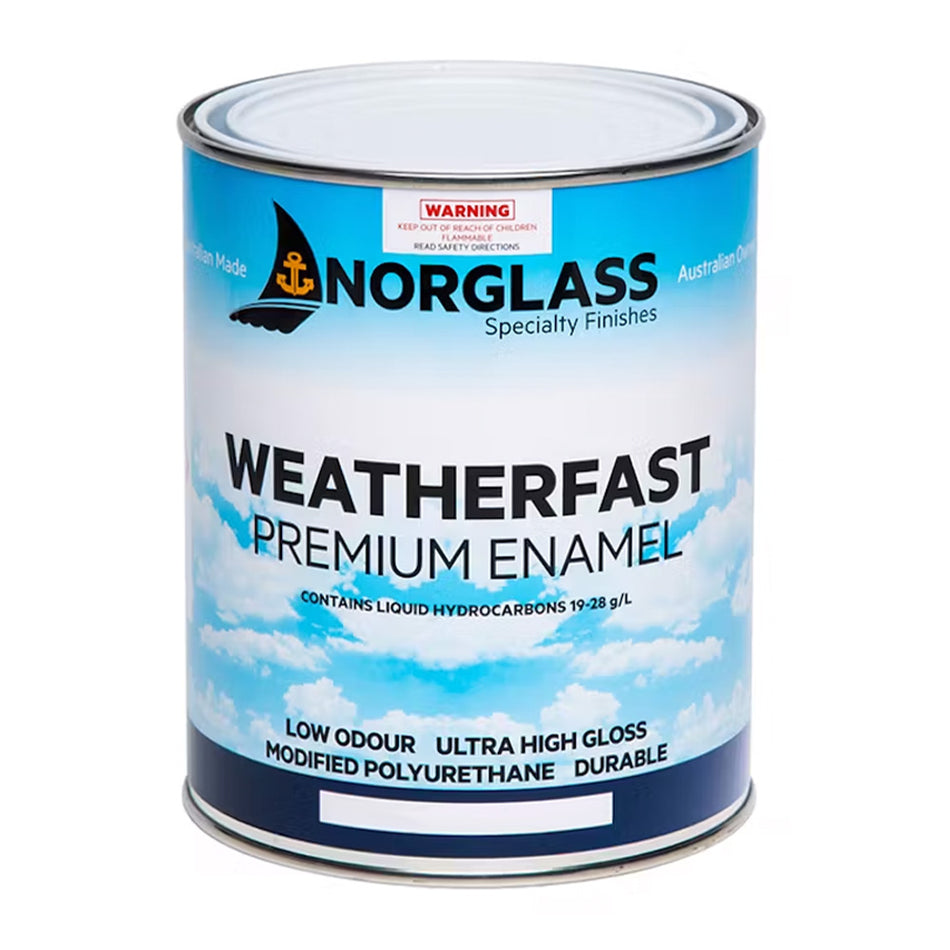 NORGLASS Weatherfast Marine Premium Enamel 1L White High Gloss