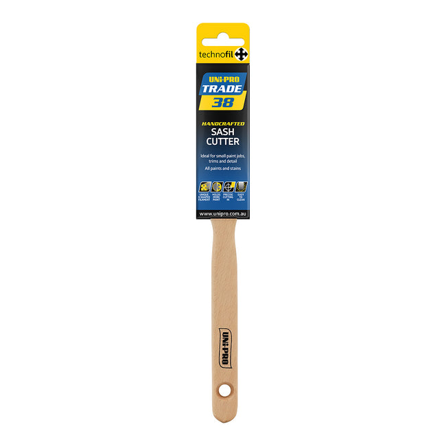 UNi-PRO Trade Sash Cutter Brush Paint 38mm Cutting In Angled Brush