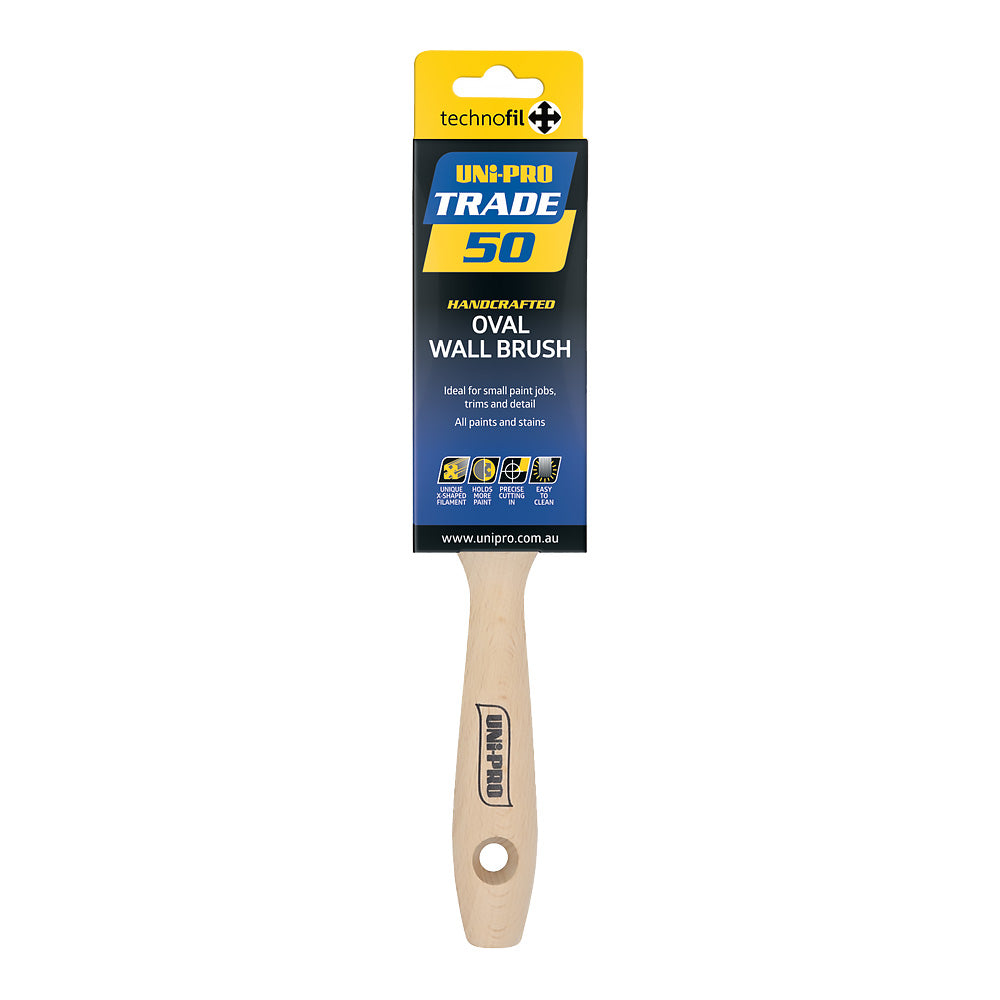 UNi-PRO Trade Oval Wall Brush 50mm Professional Paint Application
