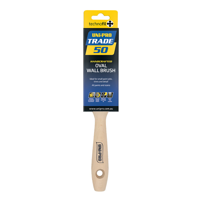 UNi-PRO Trade Oval Wall Brush 50mm Professional Paint Application