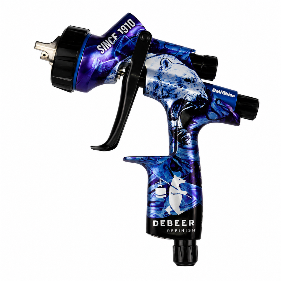 DEVILBISS DV1 DeBeer Limited Edition 1.3 B+ Gravity Basecoat Spray Gun