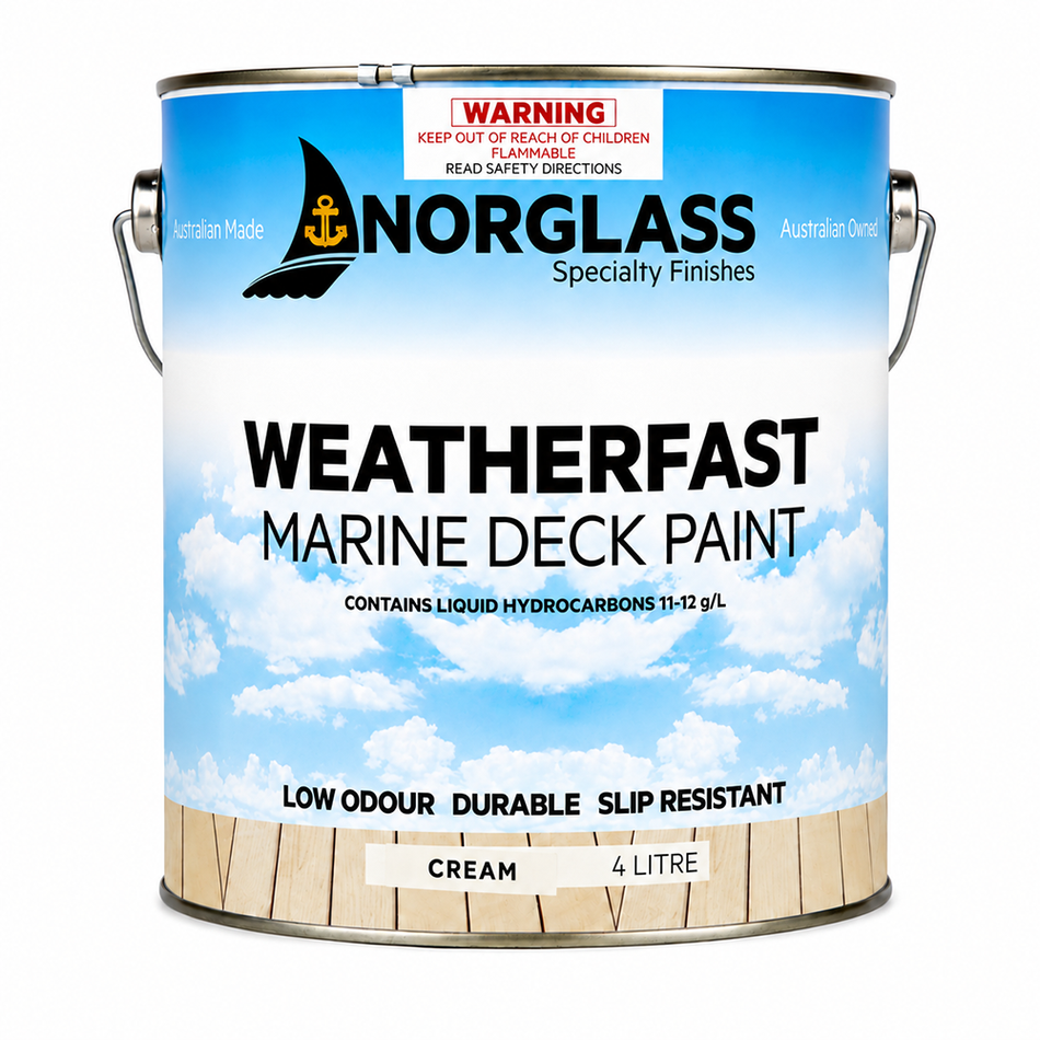NORGLASS Weatherfast Slip Resistant Deck Paint Cream 4L