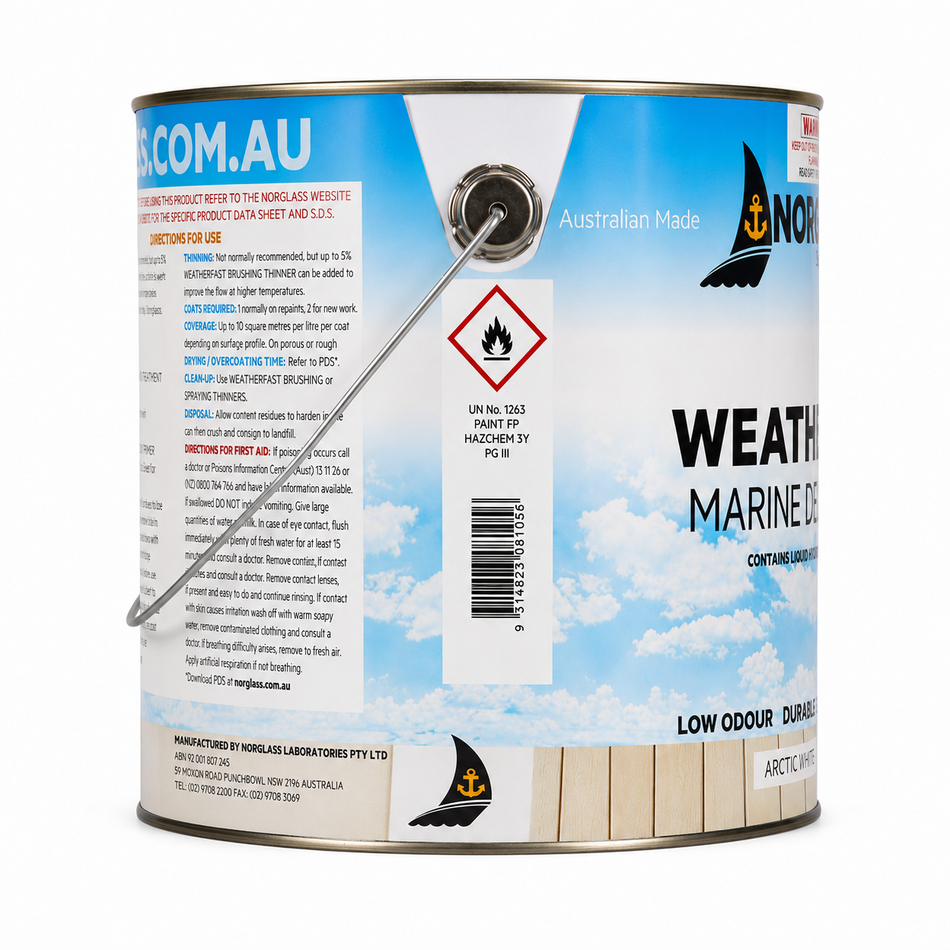 NORGLASS Weatherfast Slip Resistant Deck Paint Arctic White 4L