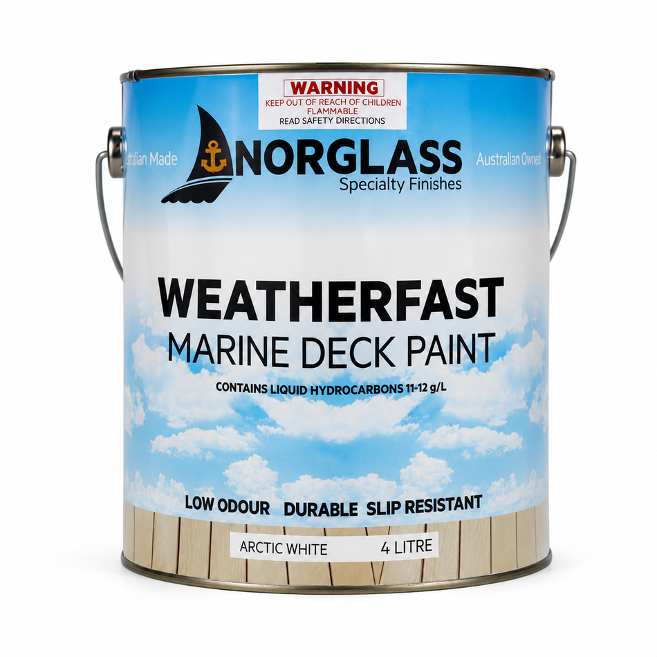 NORGLASS Weatherfast Slip Resistant Deck Paint Arctic White 4L