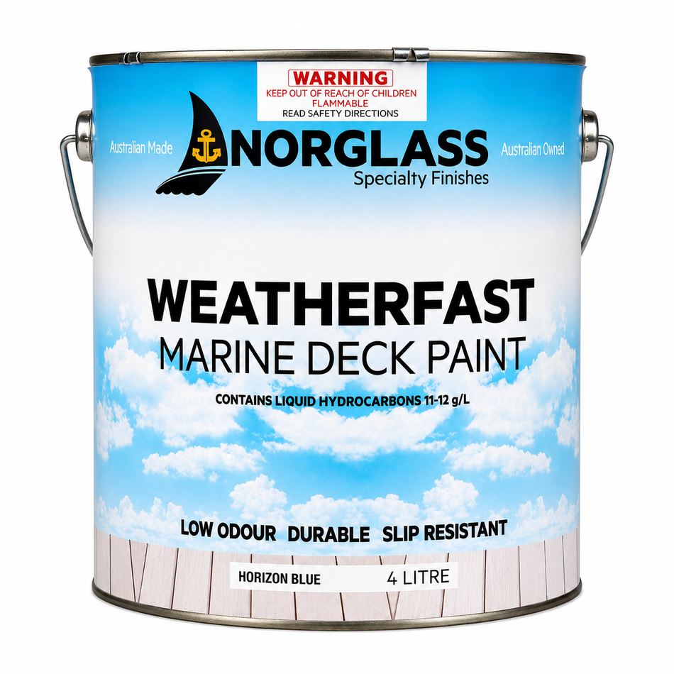NORGLASS Weatherfast Slip Resistant Deck Paint Horizon Blue 4L