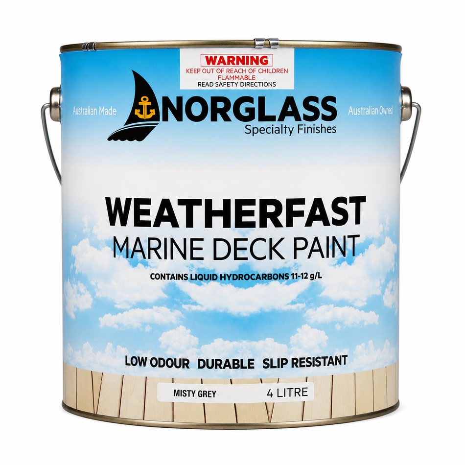 NORGLASS Weatherfast Slip Resistant Deck Paint Misty Grey 4L