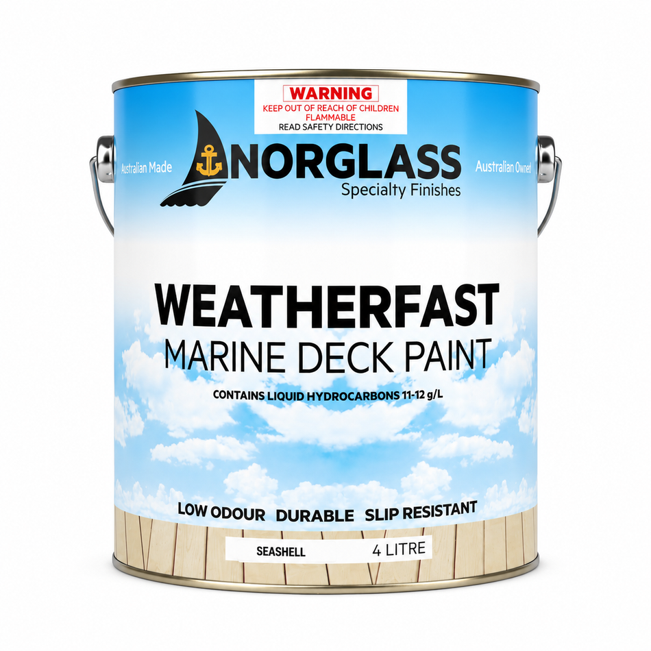 NORGLASS Weatherfast Slip Resistant Deck Paint Seashell 4L