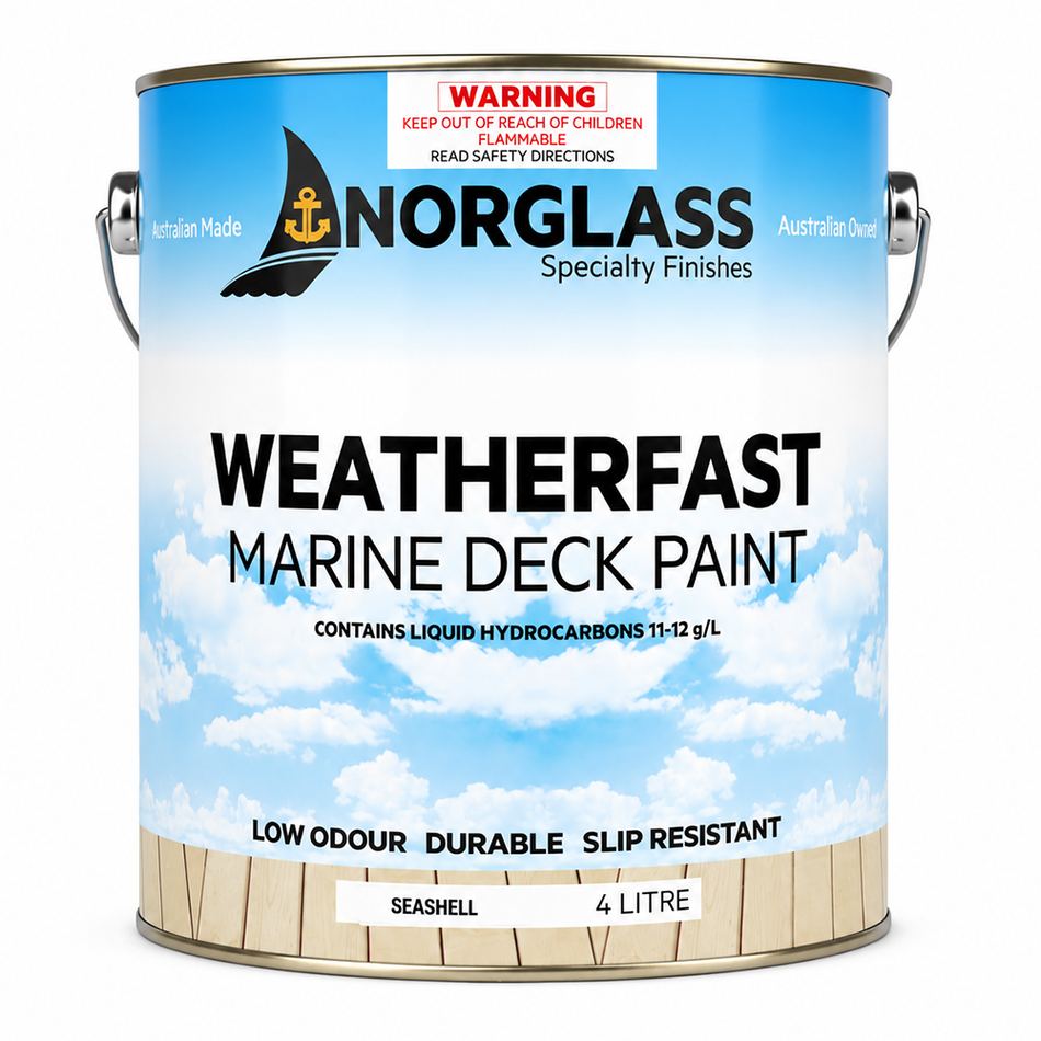 NORGLASS Weatherfast Slip Resistant Deck Paint Seashell 4L