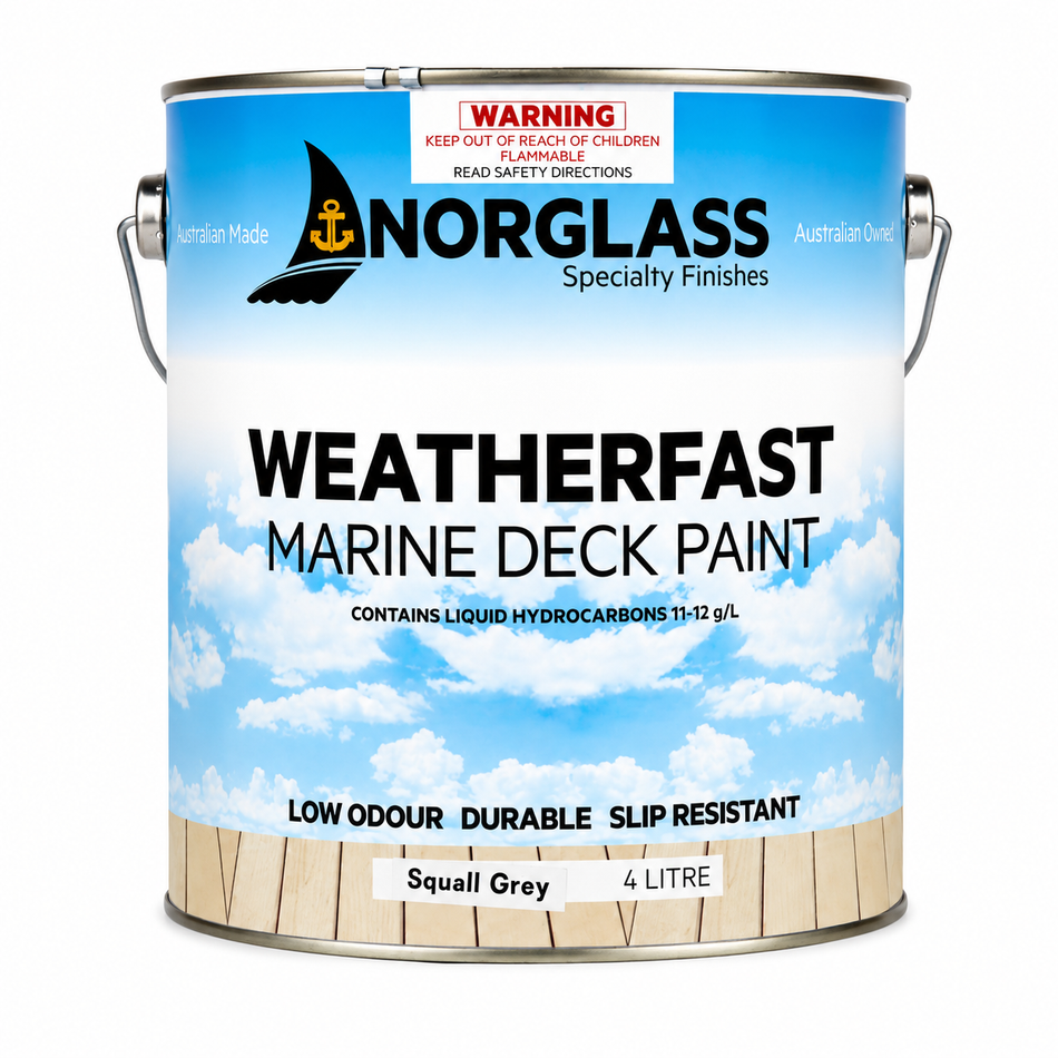 NORGLASS Weatherfast Slip Resistant Deck Paint Squall Grey 4L