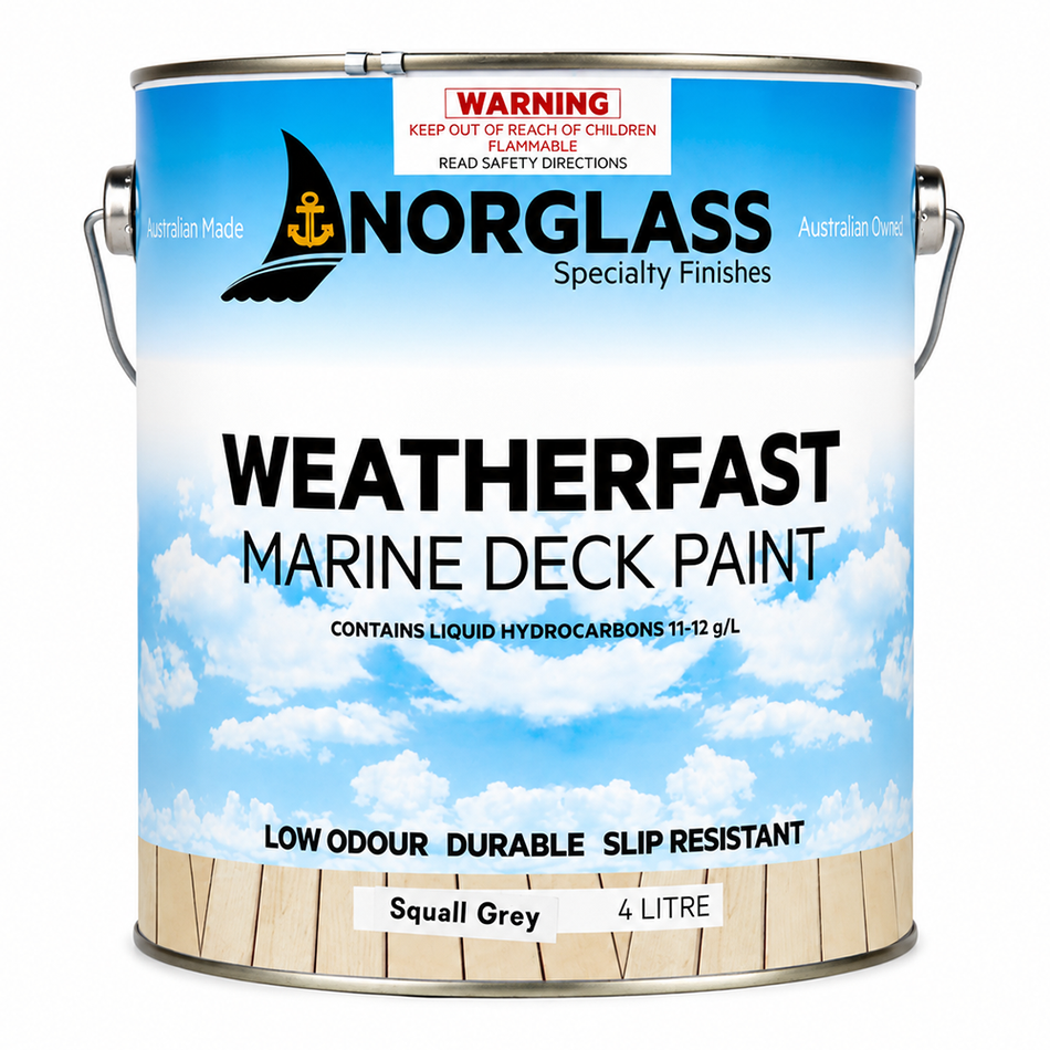 NORGLASS Weatherfast Slip Resistant Deck Paint Squall Grey 4L