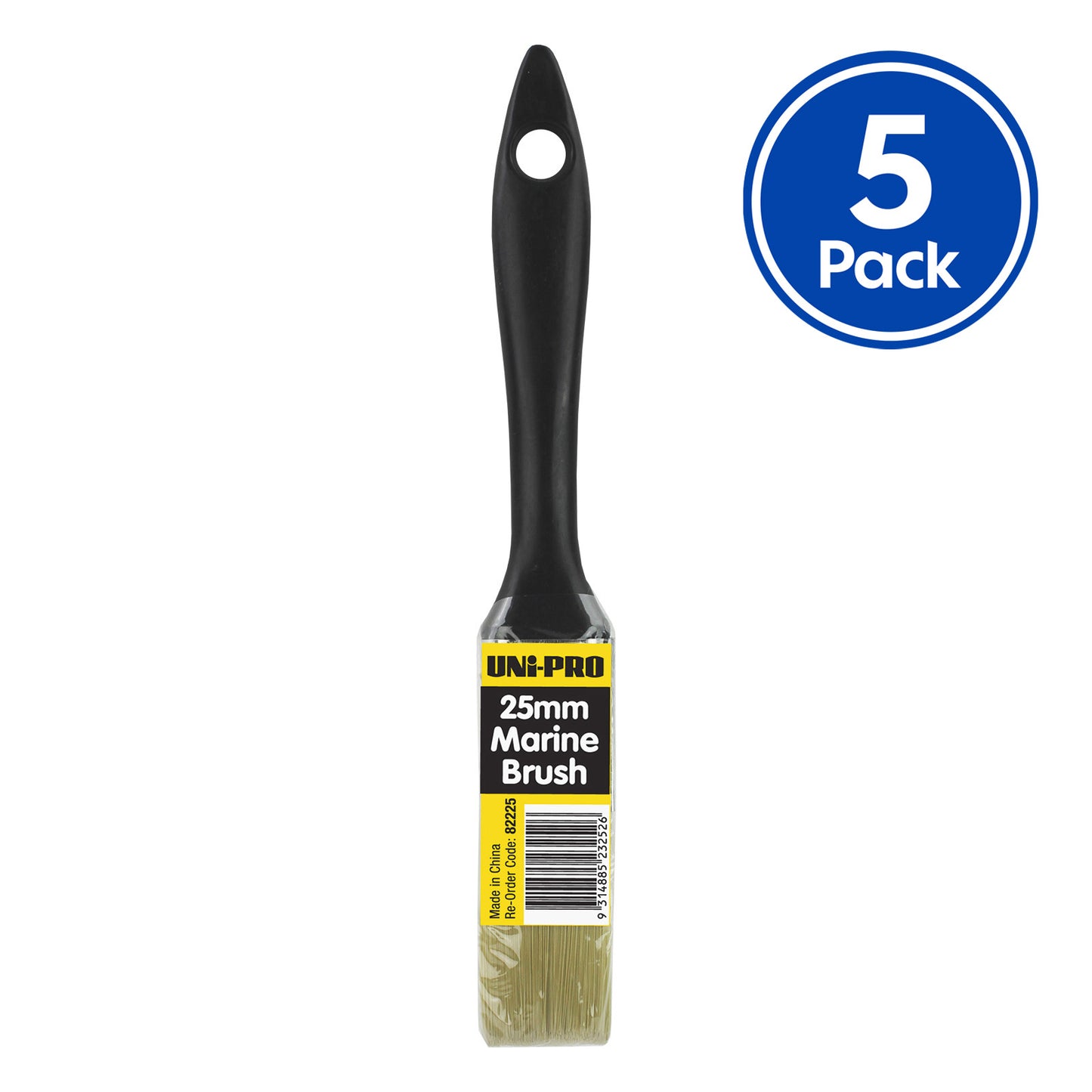 UNi-PRO Marine Brush 25mm Professional Coatings And Epoxy Application Tool x5