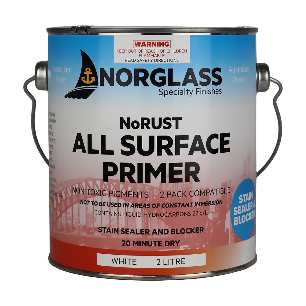 NORGLASS NoRust Marine All Surface Primer 2L White Fast Drying