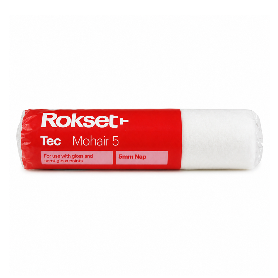 ROKSET TEC 230mm Mohair Roller Cover 5mm Nap Enamel Gloss Paint Roller