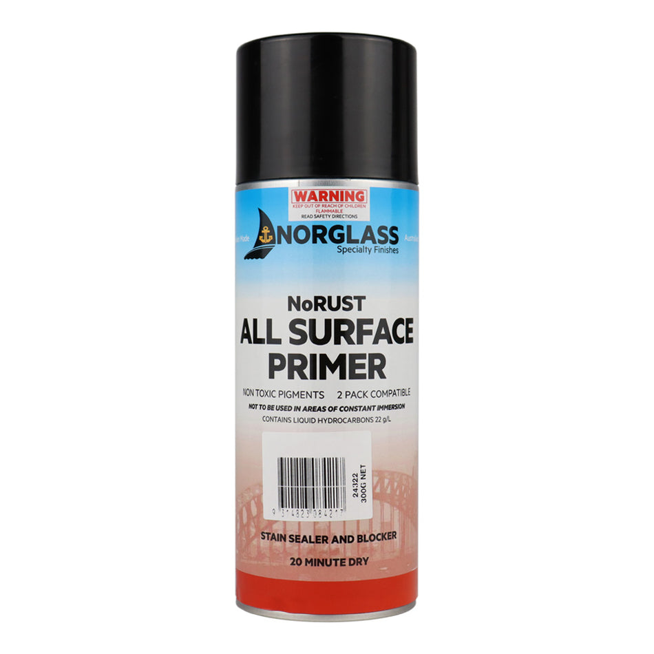 NORGLASS NoRust Marine All Surface Primer 300g Black Fast Drying