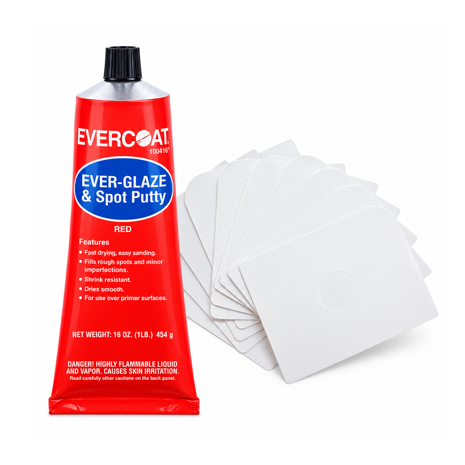 EVERCOAT Ever-Glaze Spot Putty 454g & GPI Applicators 10 Pack Bundle