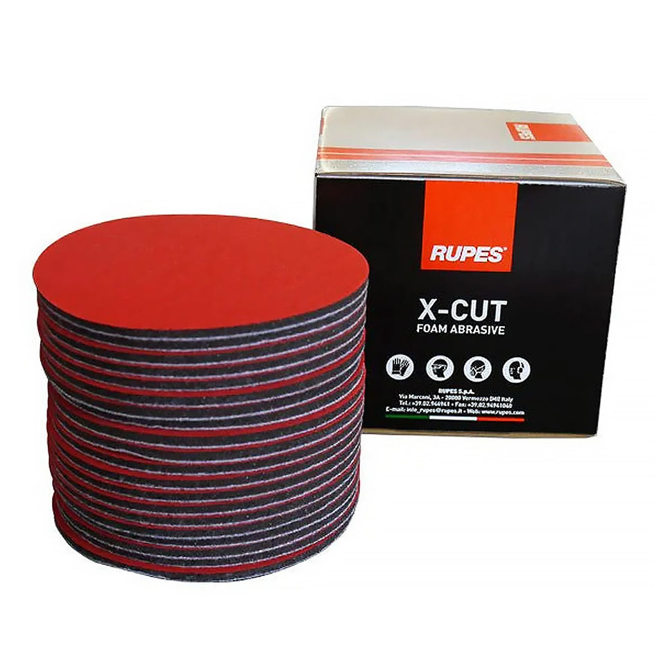 RUPES Bigfoot X-Cut Foam Abrasive Discs 125mm P1000 - P3000 x 20 Pack