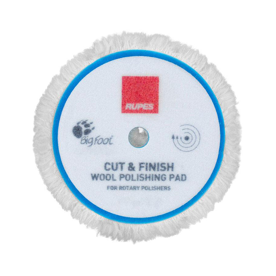 RUPES Bigfoot 150/180mm Coarse Blue Wool Polishing Pad 9.BL180F