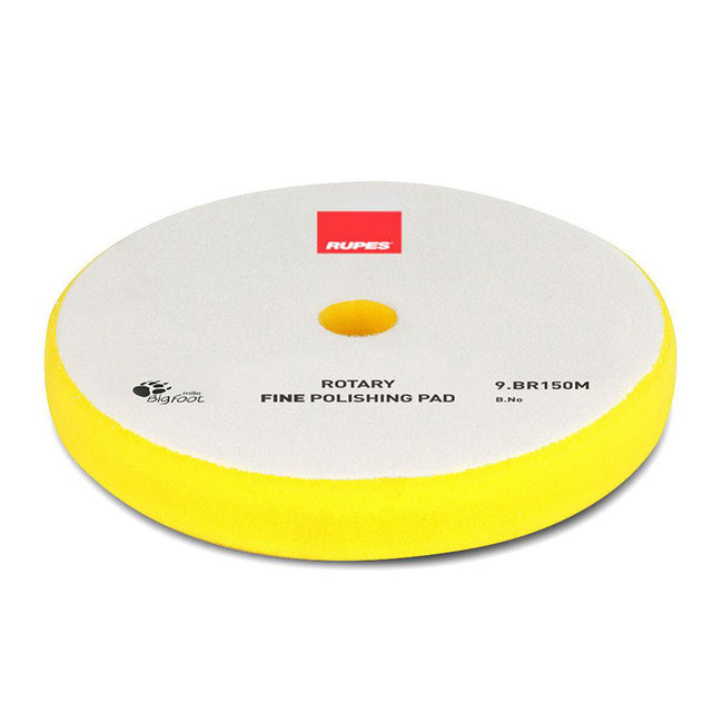 RUPES Bigfoot 130/135mm Yellow Rotary Fine Polishing Pad 9.BR150M