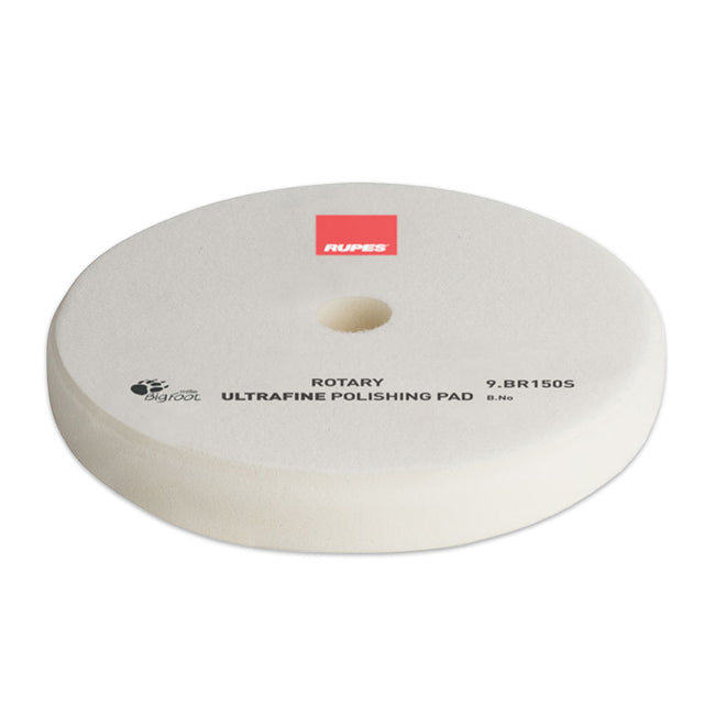 RUPES Bigfoot 130/135mm White Rotary Ultra Fine Polishing Pad 9.BR150S