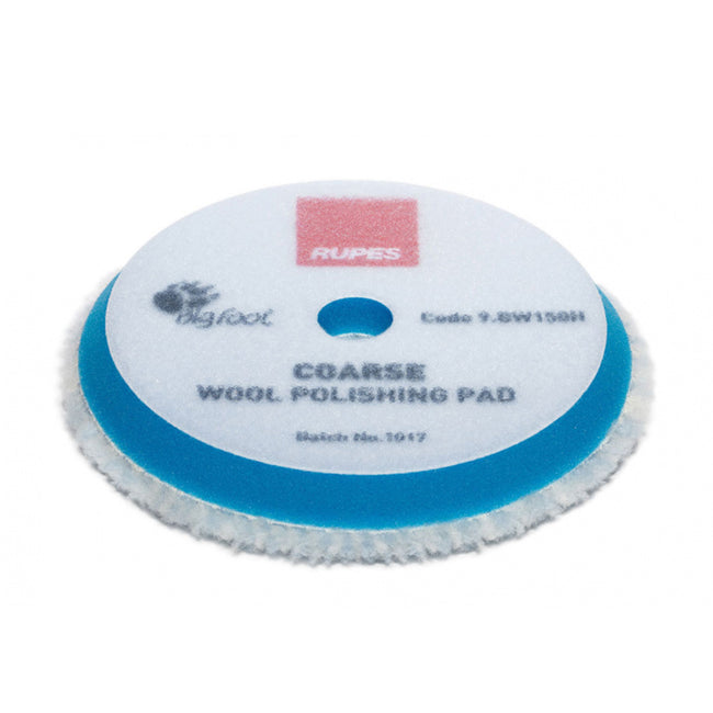 RUPES Bigfoot 130/145mm Coarse Blue Wool Polishing Pad 9.BW150H x 5 Pack