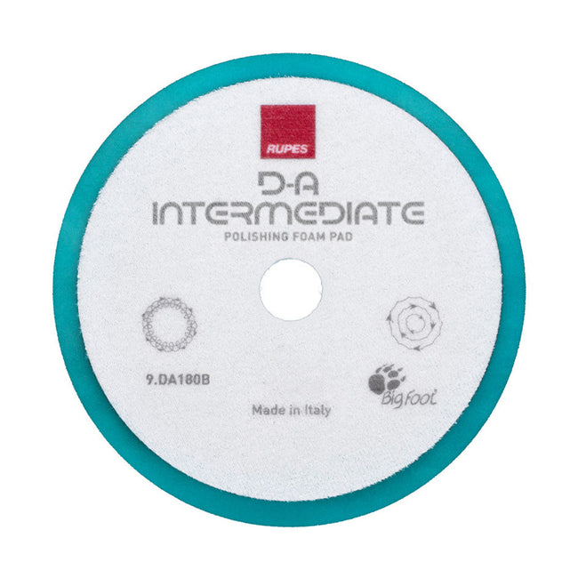 RUPES DA Intermediate Polishing Foam Pad 180mm Hook & Loop 9.DA180B