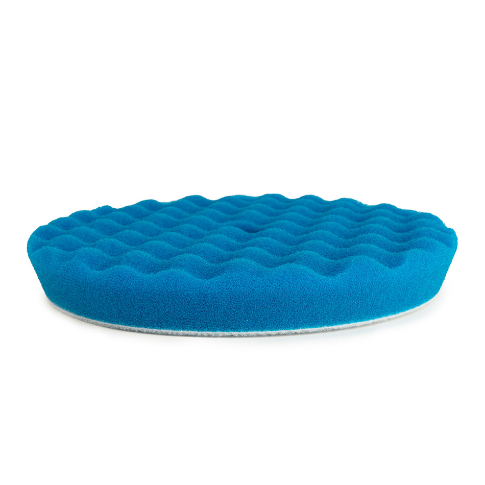 RUPES Bigfoot Rotary Hook On Foam Waffle Pad Coarse Blue 125 mm - 140 mm