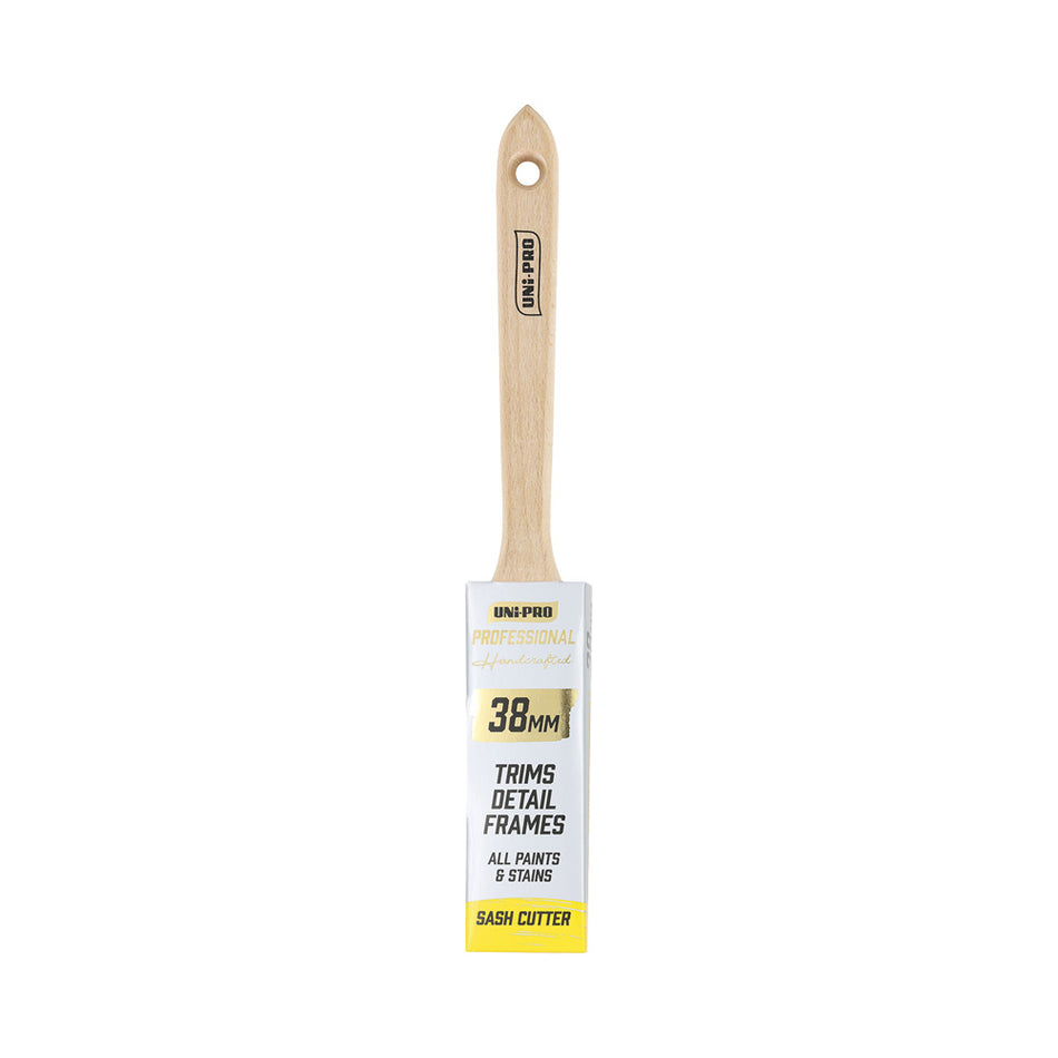 UNi-PRO Professional Sash Cutter Brush 38mm Angled Paint Brush