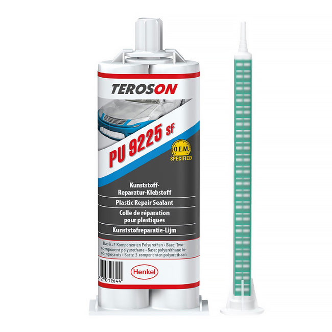 TEROSON PU 9225 SF 2K Two-Part Fast Cure Plastic Repair Adhesive 50ml