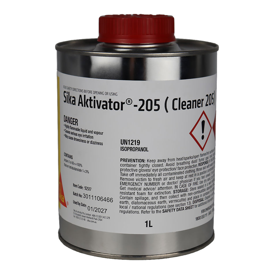 SIKA Aktivator 205 Cleaner 1L Surface Preparation Adhesion Promoter