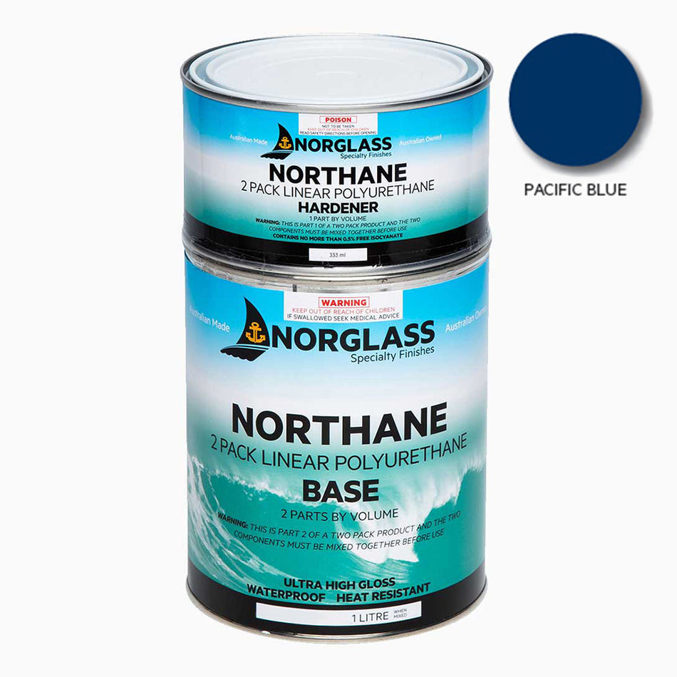 NORGLASS Northane Marine 2 Pack Linear Polyurethane 1L Pacific Blue