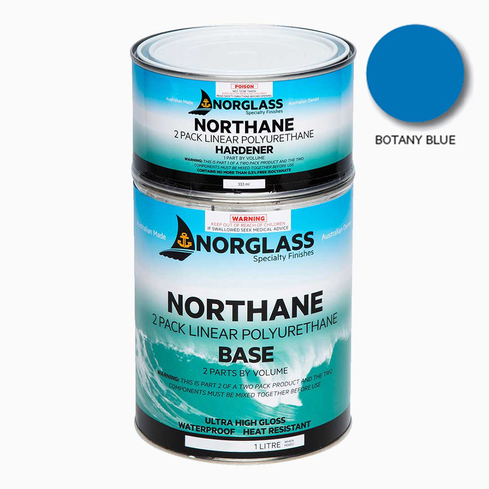 NORGLASS Northane Marine 2 Pack Linear Polyurethane 1L Botany Blue