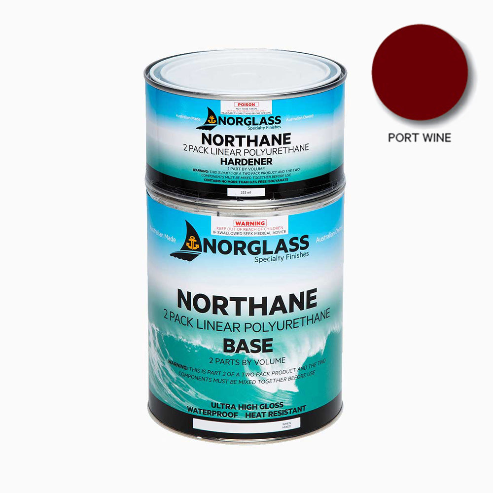 NORGLASS Northane Marine 2 Pack Linear Polyurethane 500ml Port Wine