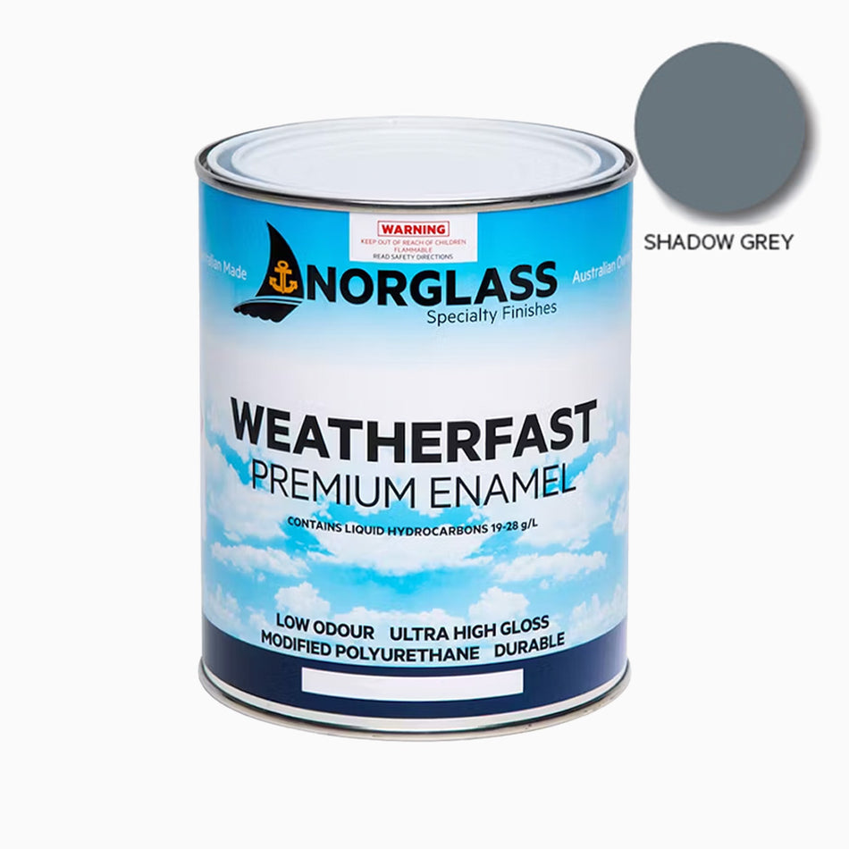 NORGLASS Weatherfast Marine Premium Enamel 500ml Shadow Grey High Gloss