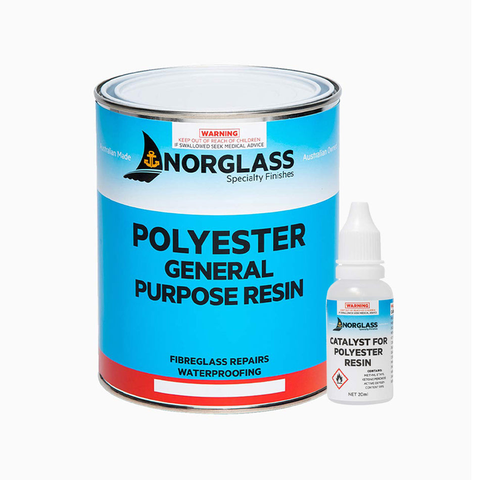 NORGLASS General Purpose Fiberglass Polyester Resin 500ml Including 20ml Catalyst