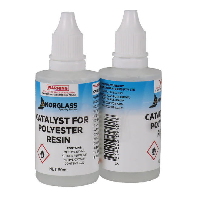 NORGLASS Fiberglass Polyester Resin Catalyst Hardener 80ml (2 x 40ml)