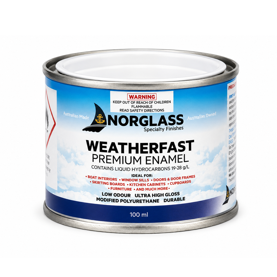 NORGLASS Weatherfast Premium Enamel Gloss White 100ml