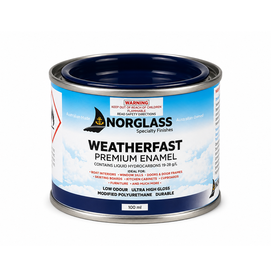 NORGLASS Weatherfast Premium Enamel Admiralty Blue 100ml