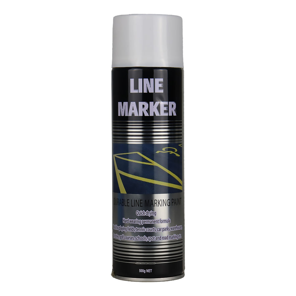 SILVER Zinc Line Marking Paint White 500g Aerosol x 3 Pack