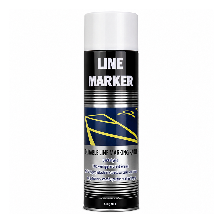 SILVER ZINC Line Marking Paint White 500g Aerosol