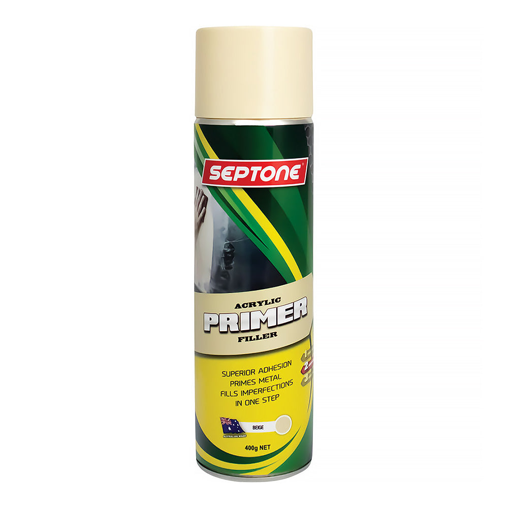 SEPTONE Primer Filler Acrylic Lacquer Spray Paint 400g Aerosol Beige