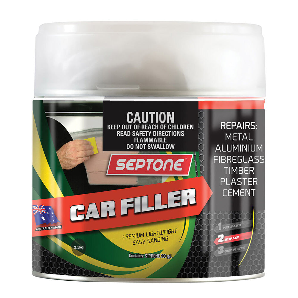 SEPTONE Automotive Lightweight Polyester Car Body Filler 2.5kg with Hardener