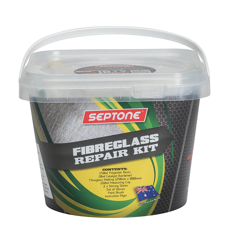 SEPTONE General Purpose Fibreglass Hole & Crack Repair Kit