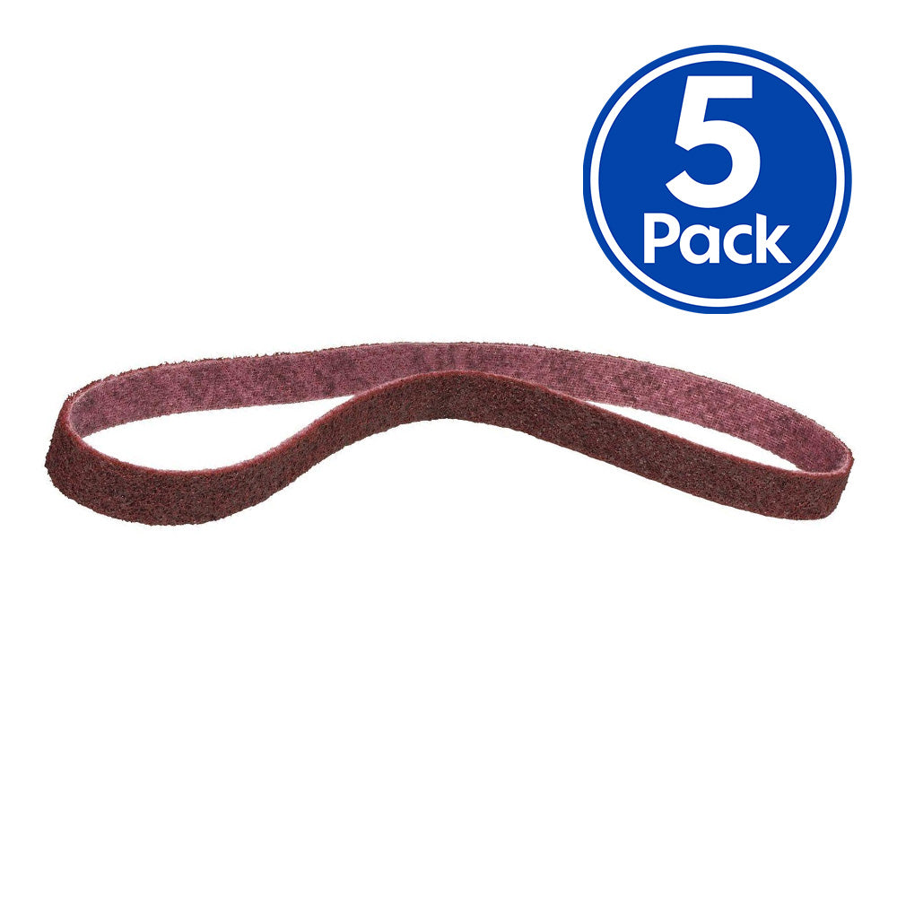 3M Scotch Brite Surface Conditioning Belt 10mm x 330mm Medium x 5 Pack