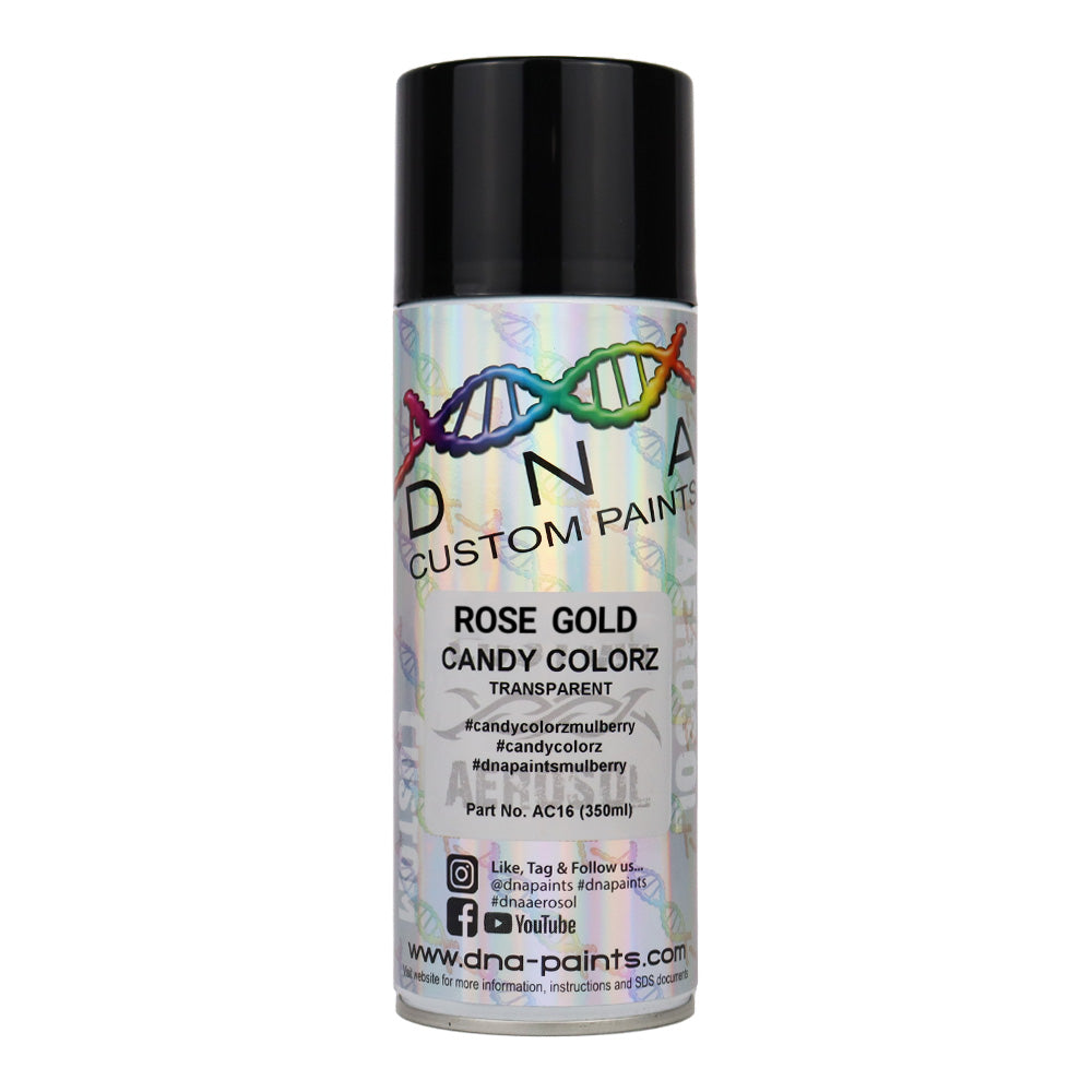 DNA PAINTS Candy Colorz Spray Paint 350ml Aerosol Candy Rose Gold